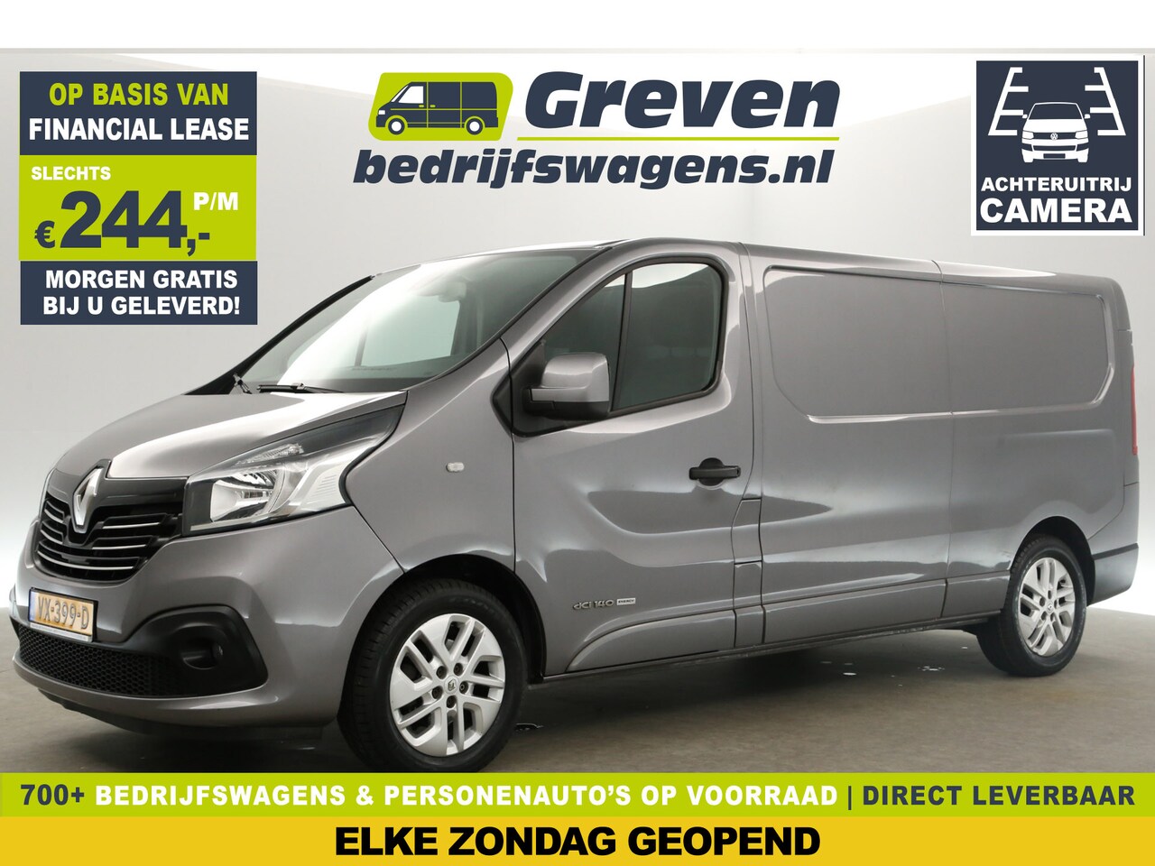 Renault Trafic - 1.6 dCi T29 L2H1 | 140PK | Marge | Airco Camera Navi Cruise PDC 3 Persoons 17"LMV Trekhaak - AutoWereld.nl