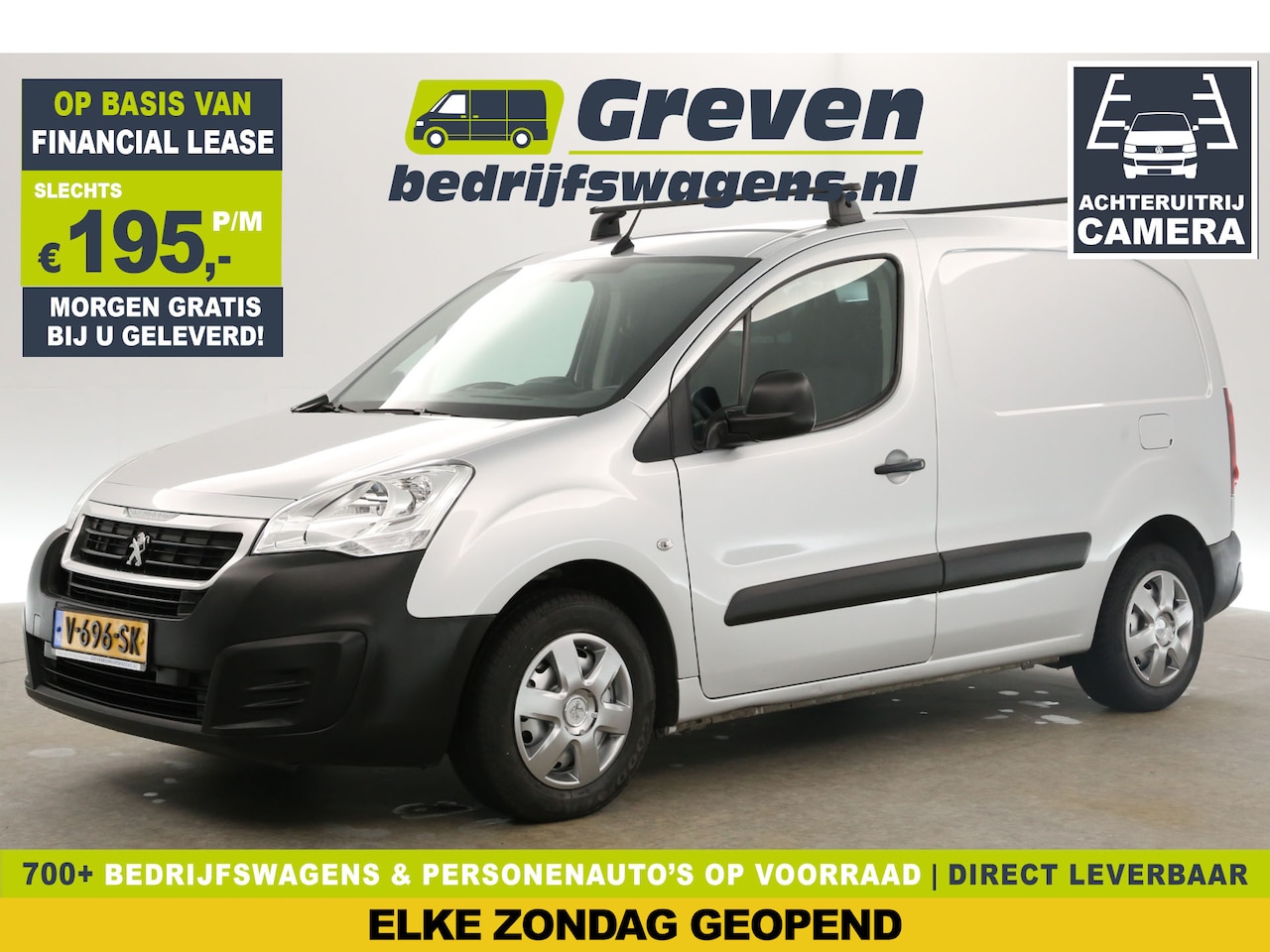 Peugeot Partner - 120 1.6 BlueHDi L1H1 | Marge | Airco Cruise Camera Navi Elektrpakket Schuifdeur - AutoWereld.nl