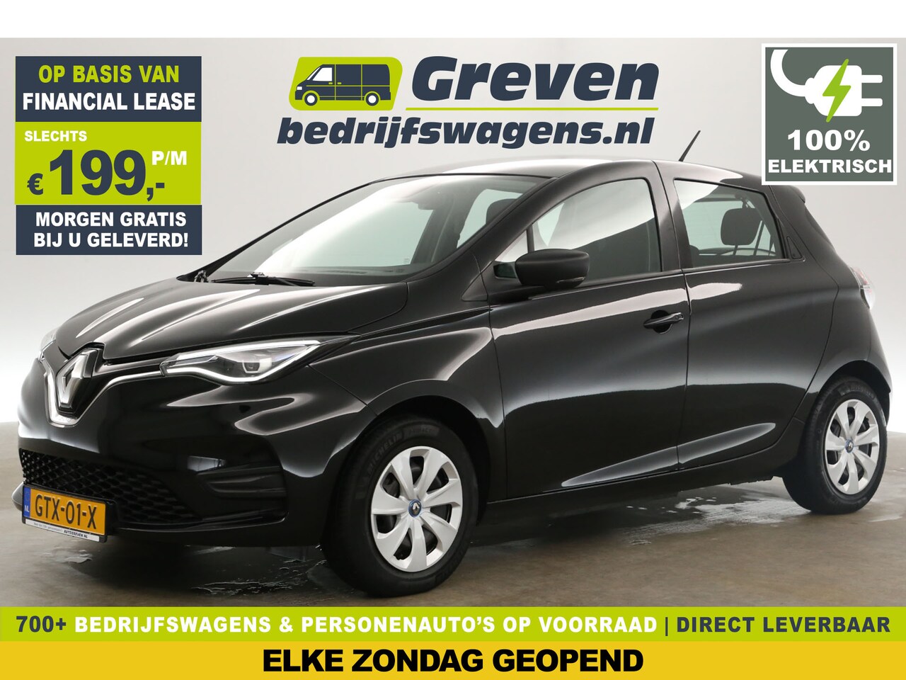 Renault Zoe - R135 Edition One 52 kWh | Huur Accu | 136PK | Elektrisch Automaat Airco Cruise Carplay Vir - AutoWereld.nl