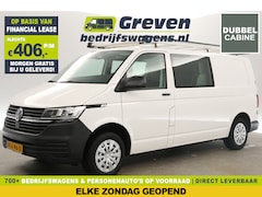 Volkswagen Transporter - 2.0 TDI L2H1 140PK Dubbele Cabine 5 Persoons Airco PDC Imperiaal Elektrpakket Trekhaak