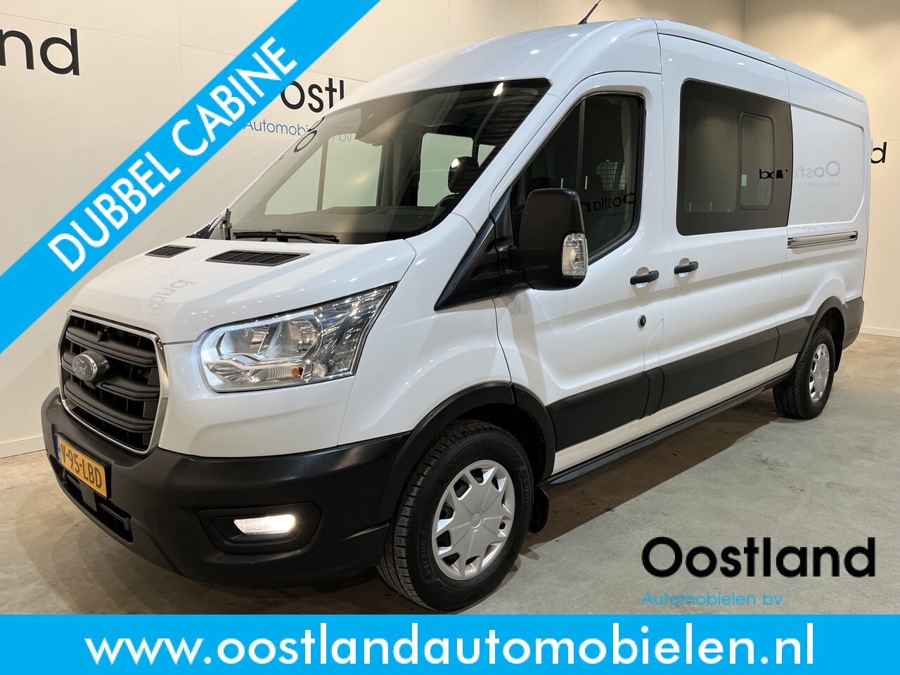 Ford Transit - 350 2.0 TDCI L3H2 Trend 130 PK DC Dubbel Cabine / Euro 6 / Airco / Schuifdeur L + R / Crui - AutoWereld.nl