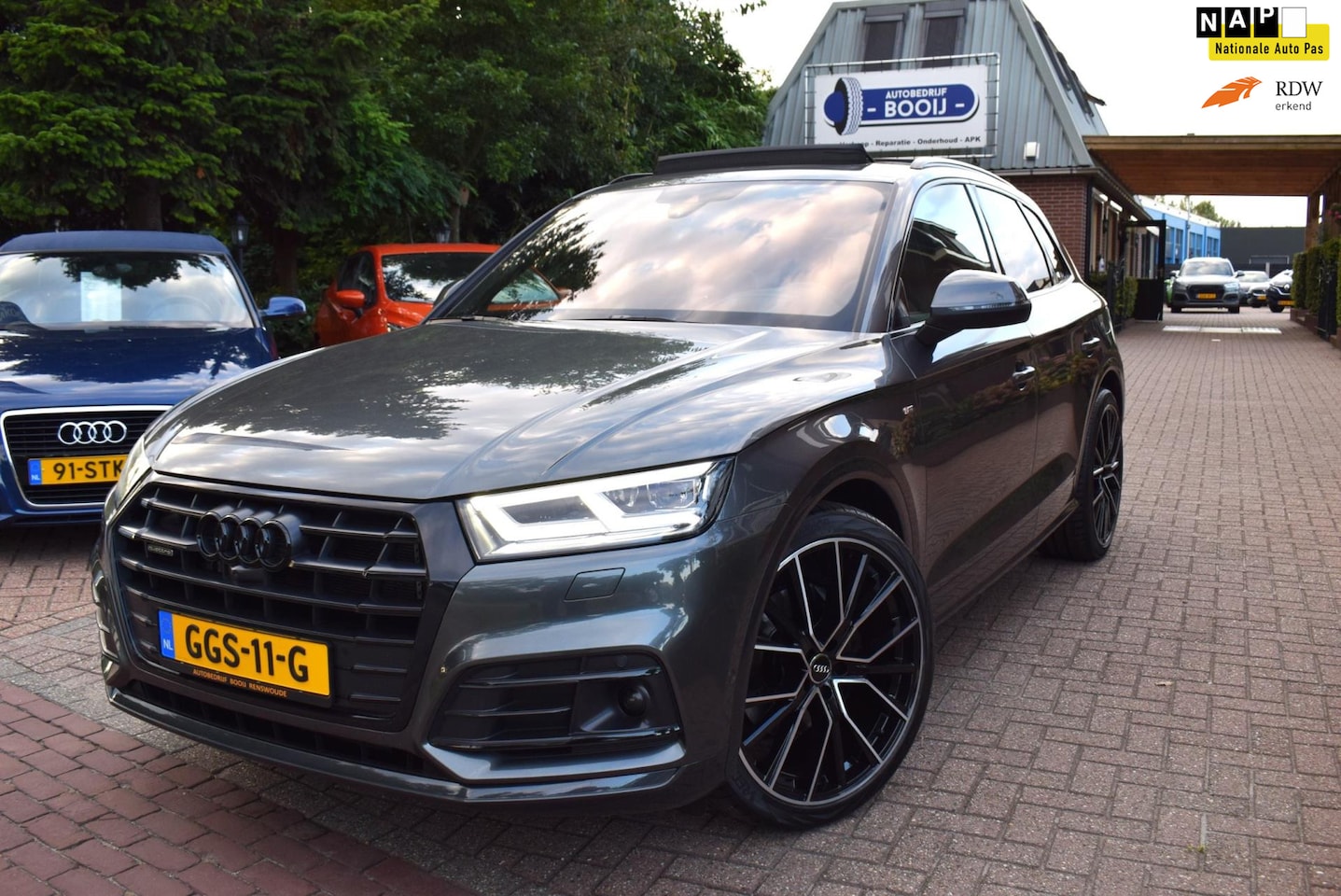 Audi Q5 - 55 TFSI e quattro Competition LUCHTVERING/TREKH /PANODAK/LEDER/ADAP CRUISE/NAVI/AIRCO-ECC/ - AutoWereld.nl