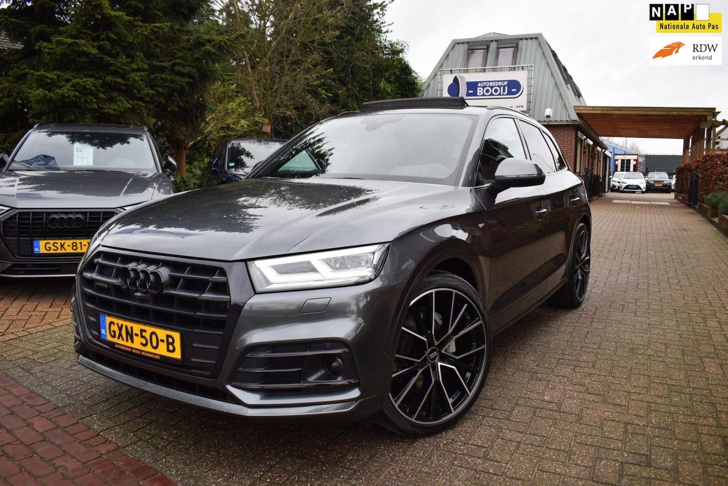 Audi Q5 - 55 TFSIe quattro Competition PANODAK/TREKH/LUCHTVERING/ AUTOM/ADAP CRUISE/NAVI/MATRIX LED/ - AutoWereld.nl