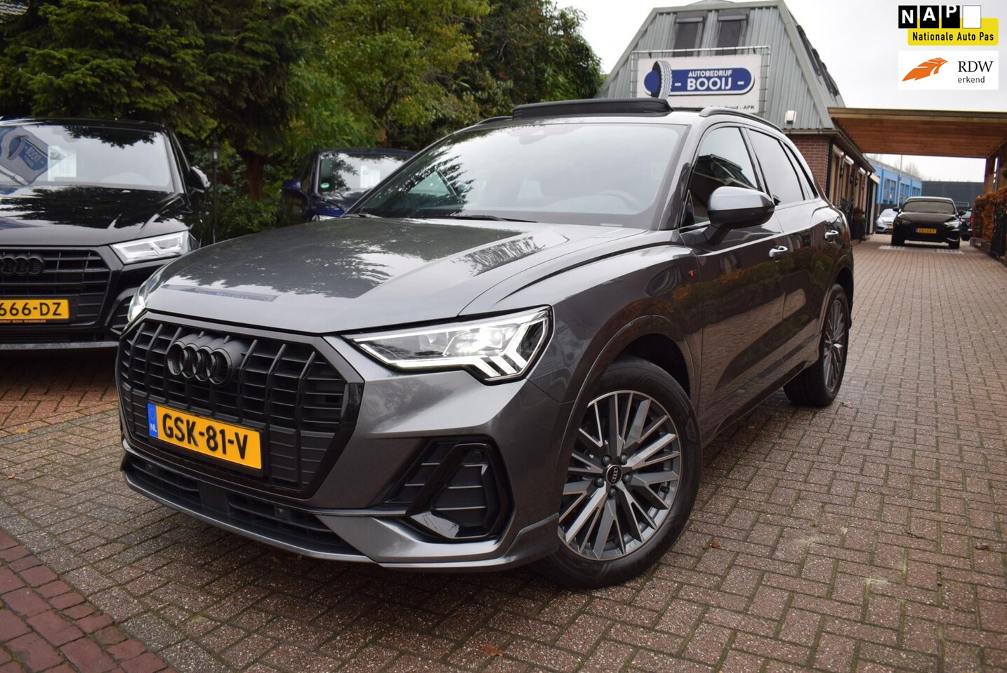 Audi Q3 - 35 TFSI S-LINE 150PK VIRTUAL/PANODAK/CAMERA/NAVI/CRUISE/AIRCO-ECC/LEDER/MARTIX LED/BLUETOO - AutoWereld.nl