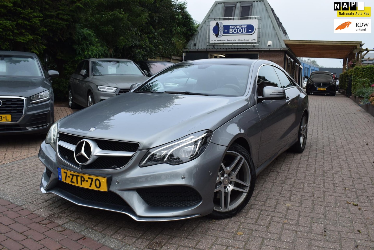 Mercedes-Benz E-klasse Coupé - 200 Prestige AUTOM AIRCO-ECC/CRUISE/NAVI/CAMERA/BLUETOOTH/NL-AUTO/LEDER/PDC V+A/LMW 18"/ST - AutoWereld.nl