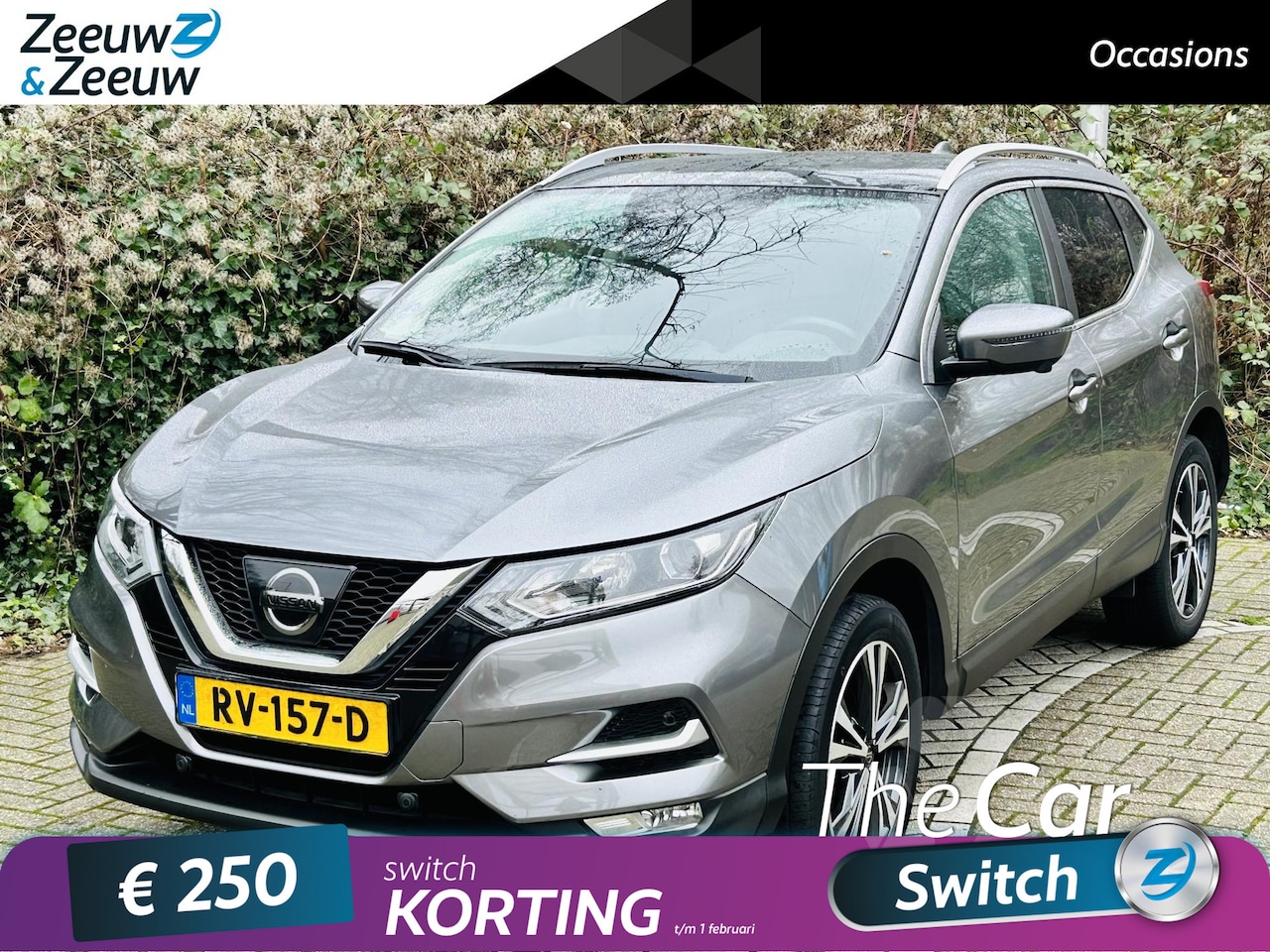 Nissan Qashqai - 1.2 N-Connecta panoramadak , navigatie , cruise , lm velgen , climate , camera . - AutoWereld.nl