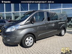 Ford Transit Custom - 290 2.2 TDCI L2H1 Limited DC DUBBEL CAB LANGE WIELBASIS, Trekhaak, Parkeersensoren, Naviga