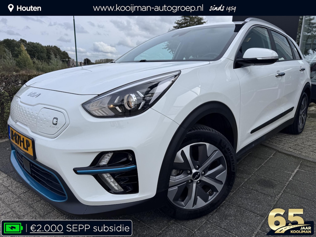 Kia e-Niro - DynamicLine 64 kWh | Navigatie | Dealeronderhouden | Afneembare Trekhaak | Enz… - AutoWereld.nl