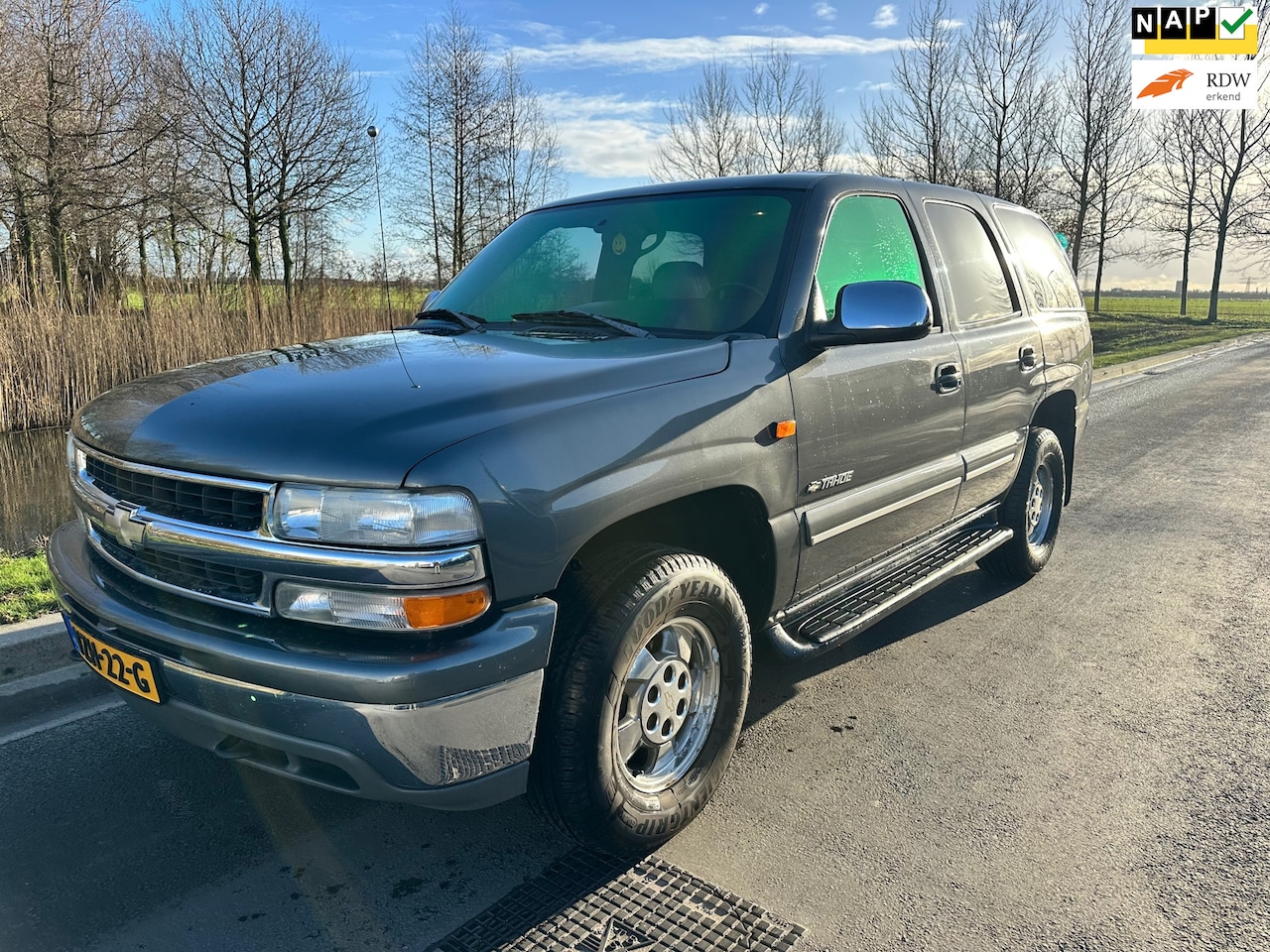 Chevrolet Tahoe - USA 5.3 V8 LT GRIJS KENTEKEN/YOUNGTIMER/70.000 KM NAP!!/UNIEKE AUTO/HISTORIE AANWEZIG/RIJD - AutoWereld.nl