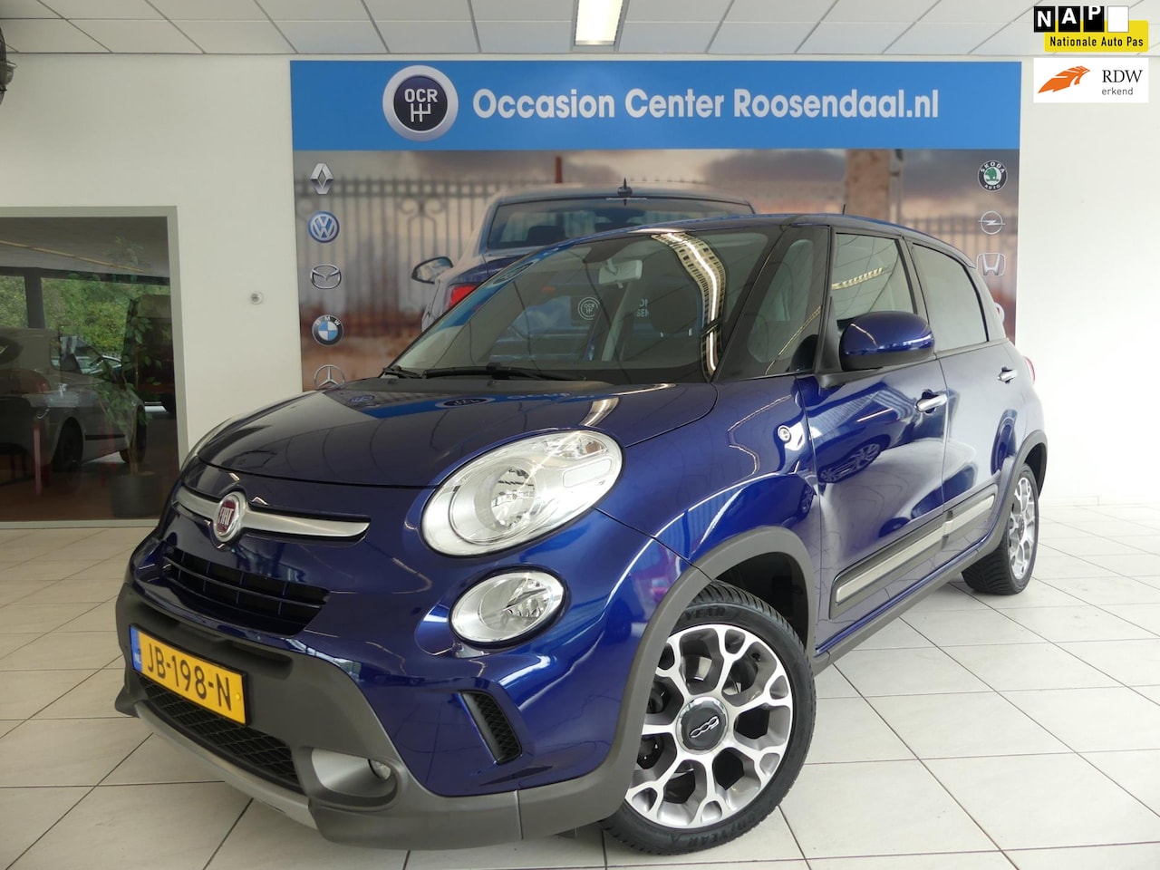 Fiat 500 L - 0.9 TwinAir Navi PDC LMV Airco NAP! 2 Sleutels Rijklaarprijs. - AutoWereld.nl