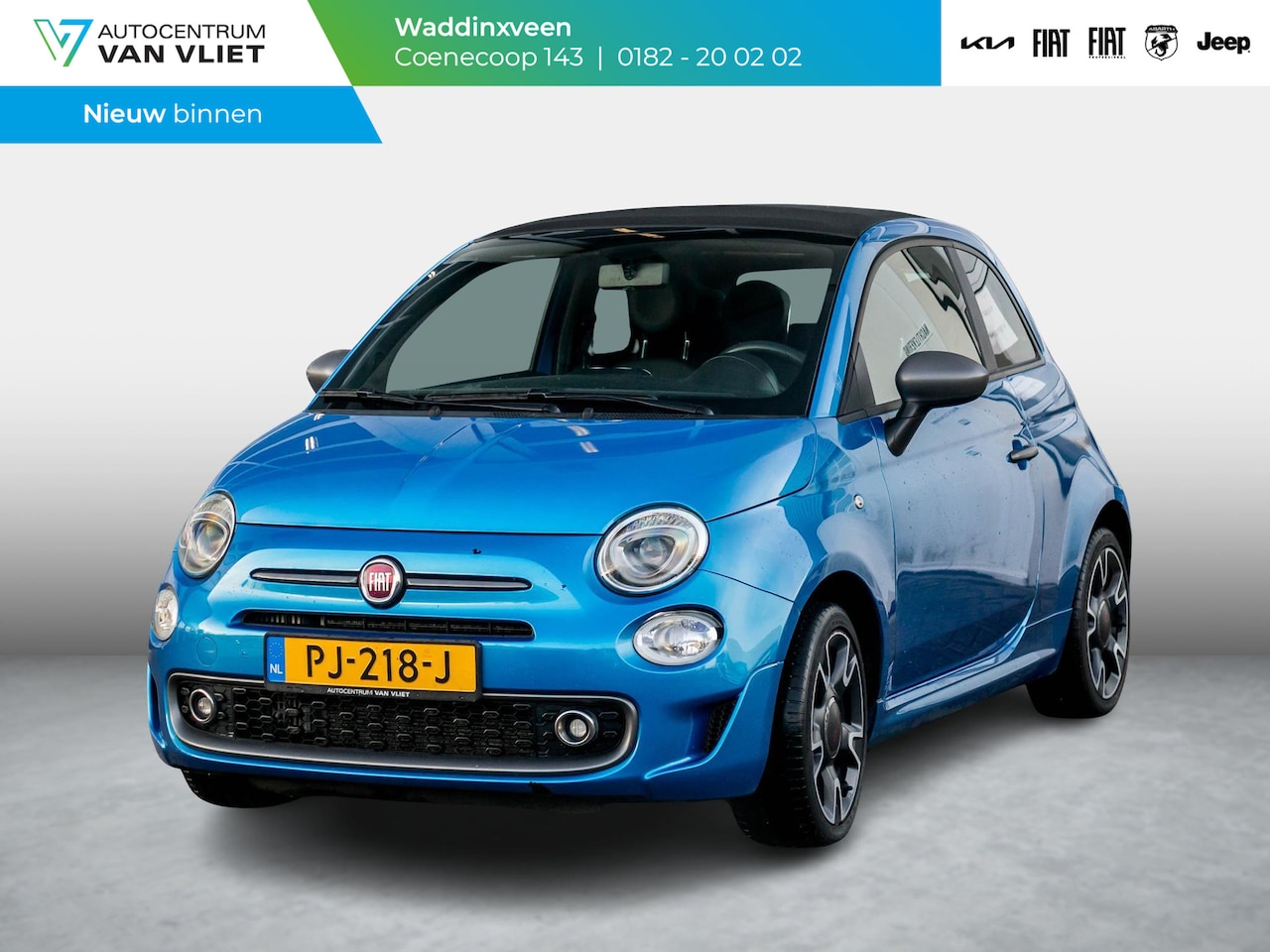 Fiat 500 - TwinAir Turbo Sport | Cabrio | 105pk | Clima | PDC | 16" |  Navi | Priv. glass - AutoWereld.nl