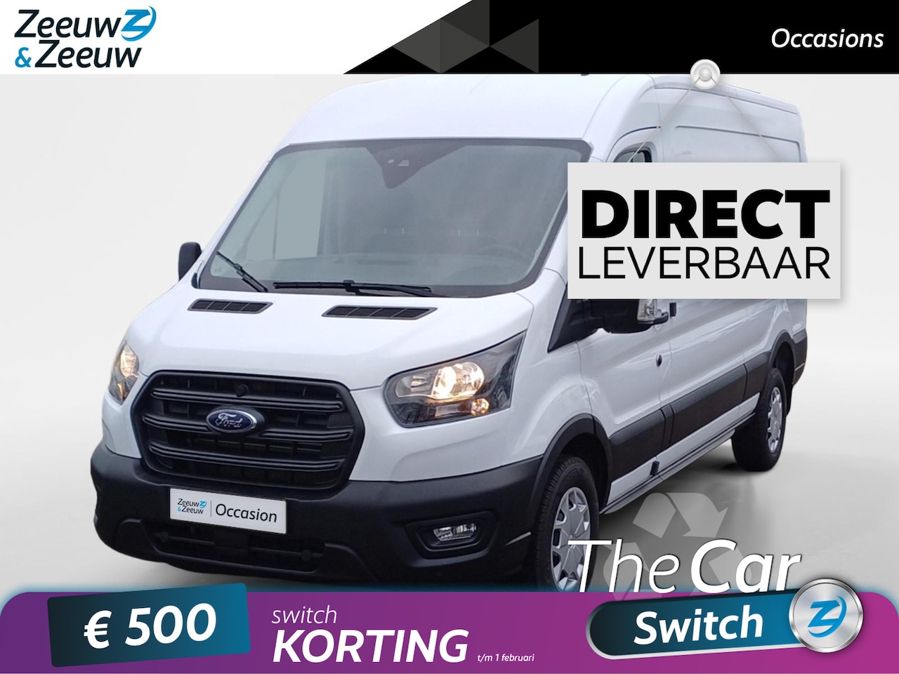 Ford Transit - 350 2.0 TDCI L3H2 Limited Automaat | Direct leverbaar | Trekhaak | Achteruitrijcamera | St - AutoWereld.nl