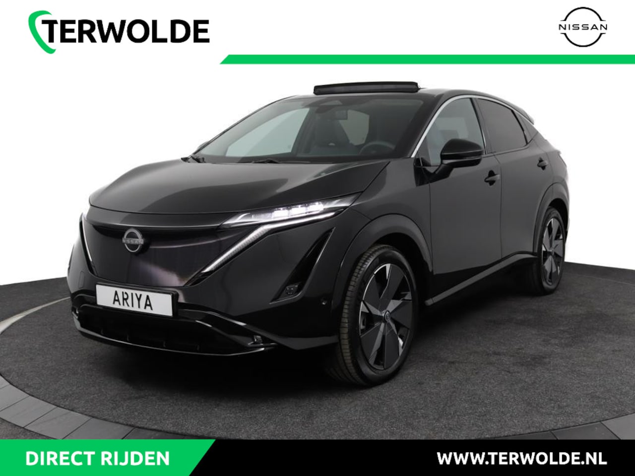 Nissan Ariya - Evolve 91 kWh | €3000 korting! | 533KM Radius! | Blauw Nappa lederen bekleding | Head-up d - AutoWereld.nl