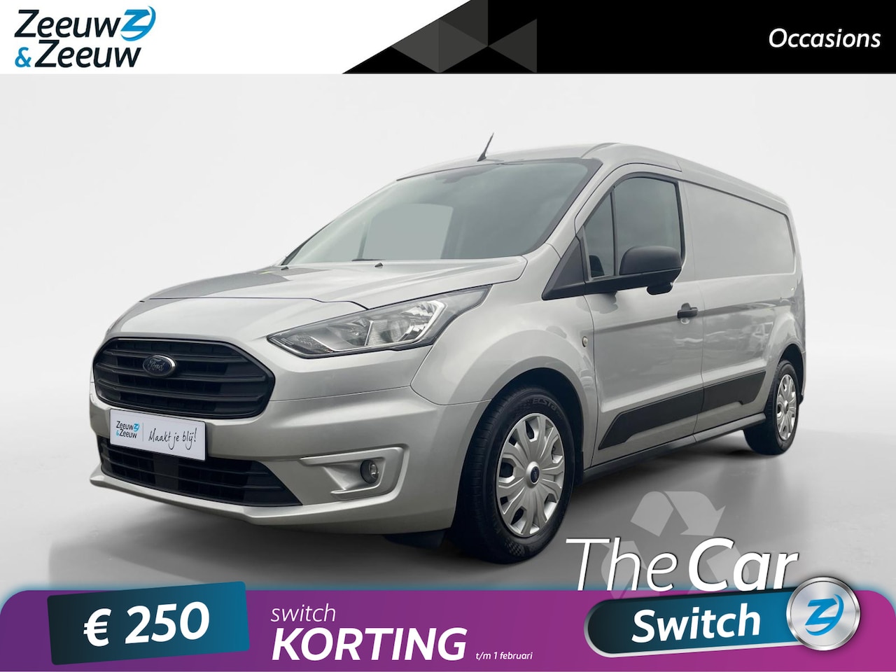 Ford Transit Connect - 1.0 Ecoboost L2 Trend | Dealer onderhouden | Bluetooth | Parkeersensor achter | Stoelverwa - AutoWereld.nl