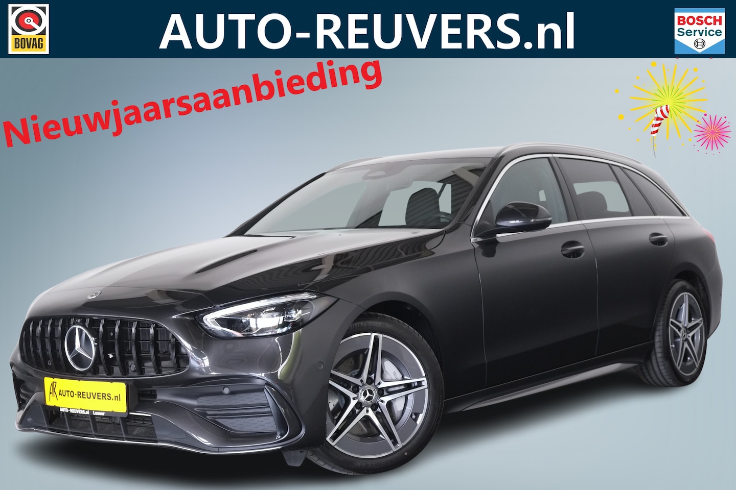 Mercedes-Benz C-klasse Estate - 300 d AMG Line / LED / Burmester / Cam / Carplay / Leder - AutoWereld.nl