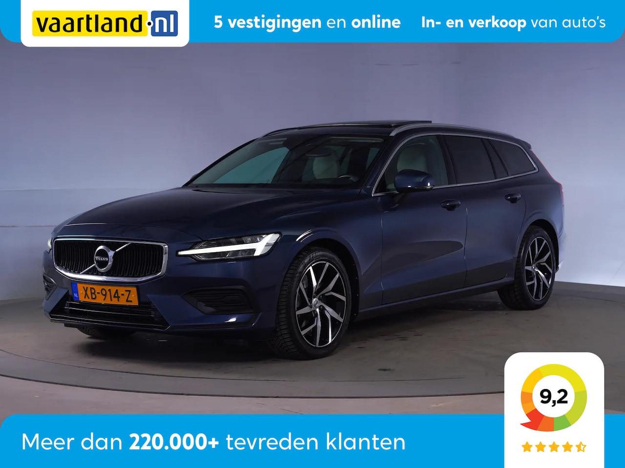 Volvo V60 - 2.0 T5 Momentum Aut. [ Navi Panoramadak Leder ] - AutoWereld.nl