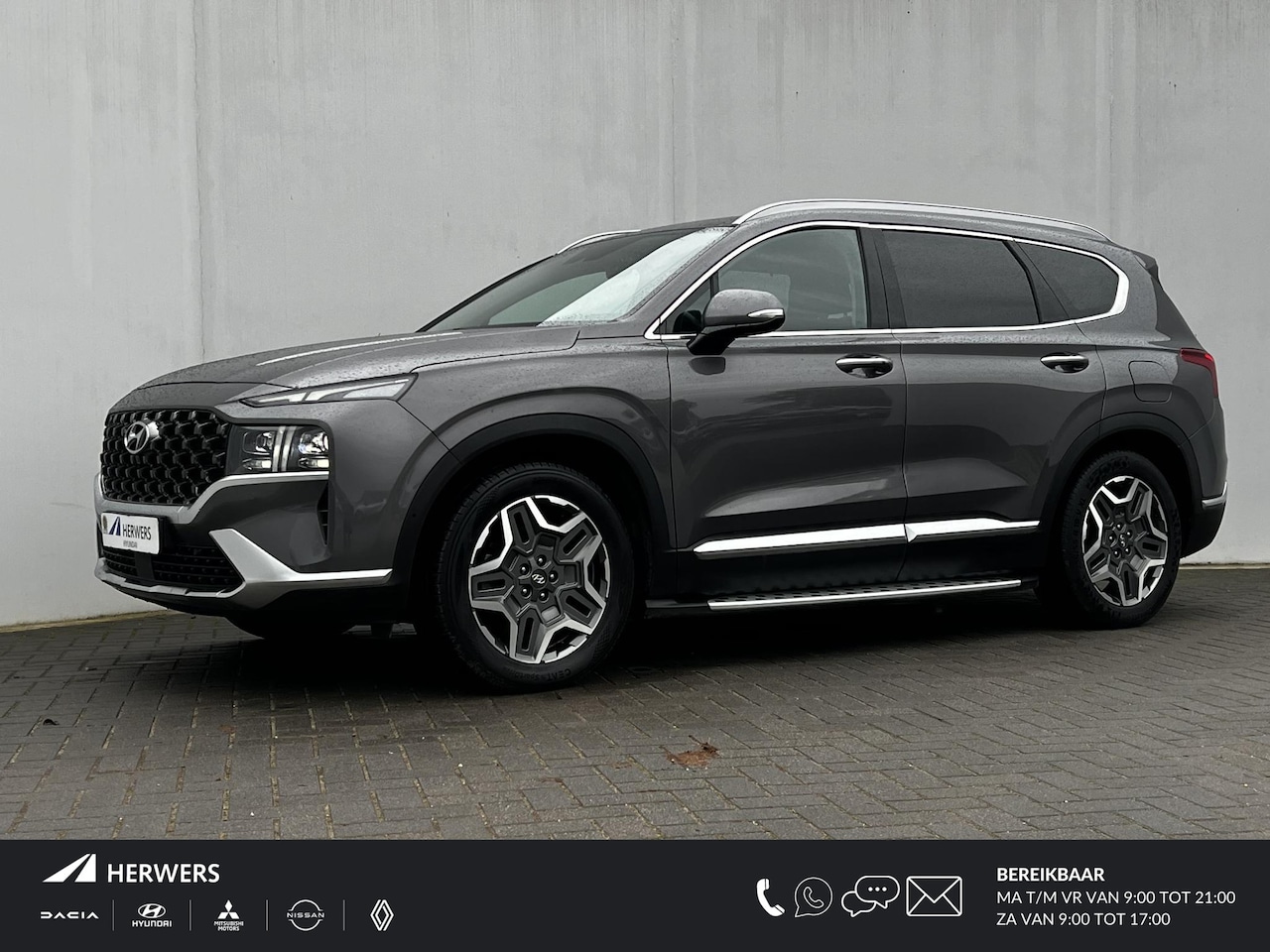 Hyundai Santa Fe - 1.6 T-GDI PHEV 4WD Premium Sky 7p. / Zeven persoons / Panoramadak / Trekgewicht 1.350 kg / - AutoWereld.nl