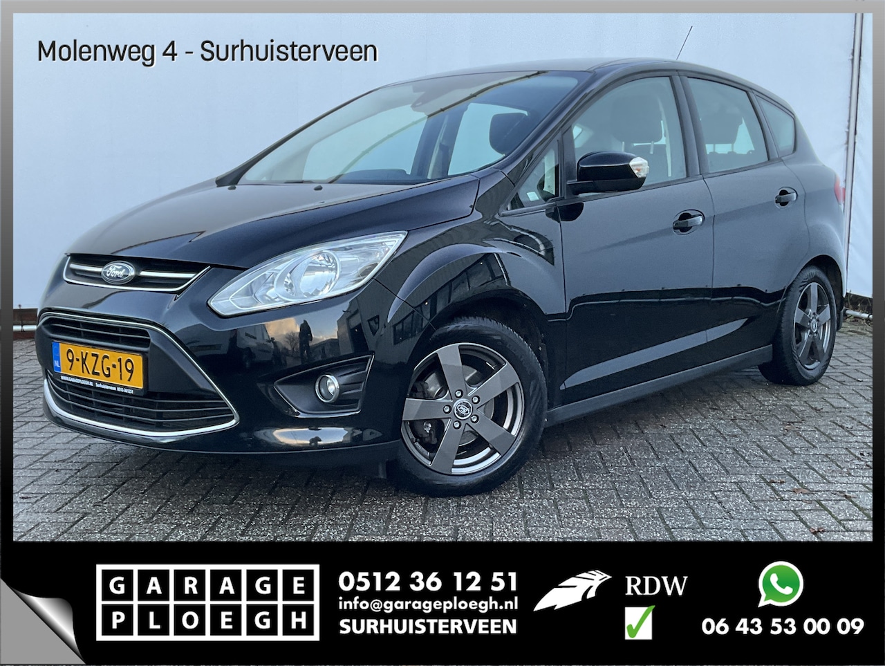 Ford C-Max - 1.0 126pk Navi Afn-Trekhaak Airco Volledig onderhouden! - AutoWereld.nl