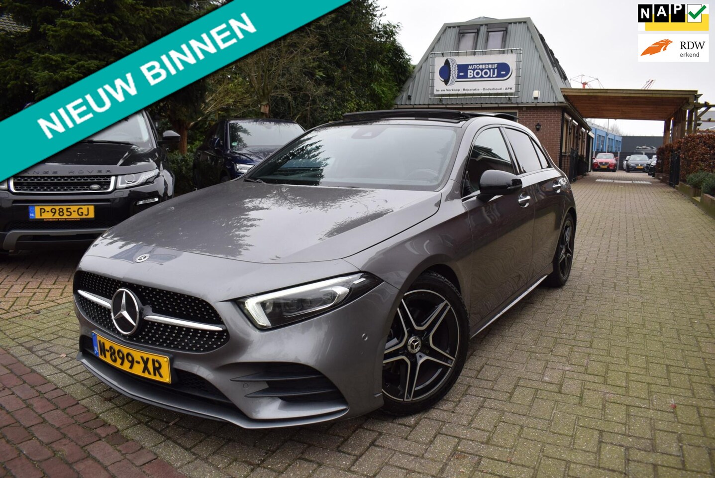 Mercedes-Benz A-klasse - 180 Business Solution AMG/AUTOM /PANO DAK/CRUISE/CAMERA/WIDESCREEN/SFEERVERL/TREKH/NL-AUTO - AutoWereld.nl