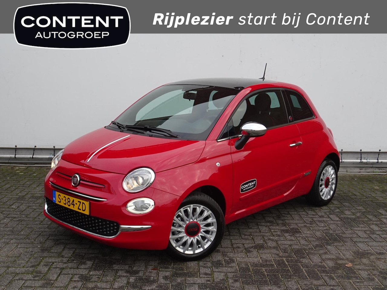 Fiat 500 - Hybrid 70pk Red / Pack Navi / Pack Style - AutoWereld.nl