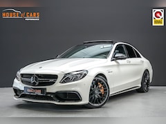 Mercedes-Benz C-klasse - C63S AMG 510pk |keramische remmen|panoramdak|Burmester|bucket seats|IWC klok|360 camera|HU