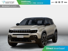 Jeep Avenger - 1.2 e-Hybrid Summit | Schuif/Kanteldak | Leder&Winter Pack | Stone Grey | Zwart Dak