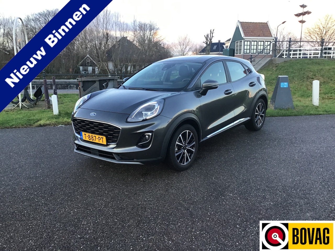 Ford Puma - 1.0 EcoBoost Hybrid Titanium X Tech-Edition Bj2021 airco trekhaak apk april2025 - AutoWereld.nl