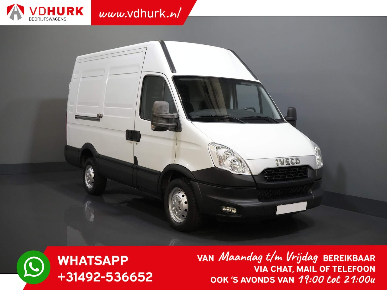 Iveco Daily - 35S13V 2.3 L2H2 3.5T trekverm./ Gev.Stoel/ 270gr. Deuren/ Camera/ Climate/ Cruise - AutoWereld.nl