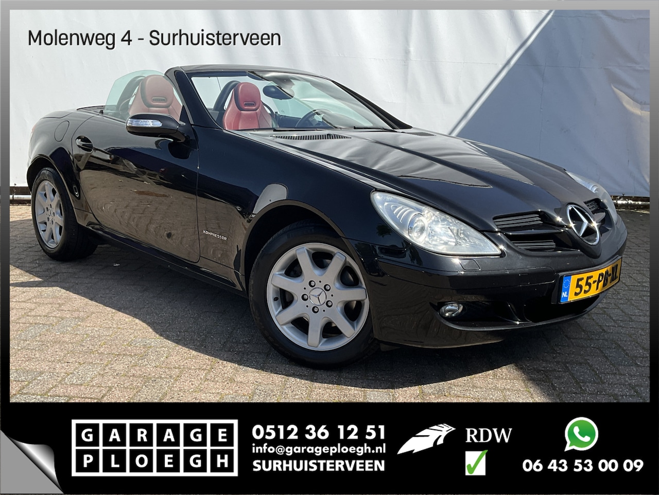 Mercedes-Benz SLK-klasse - 200 K. Aut Org-NL Navi Clim Cruise Airscarf Harman/kardon Topstaat liefhebber Youngtimer - AutoWereld.nl