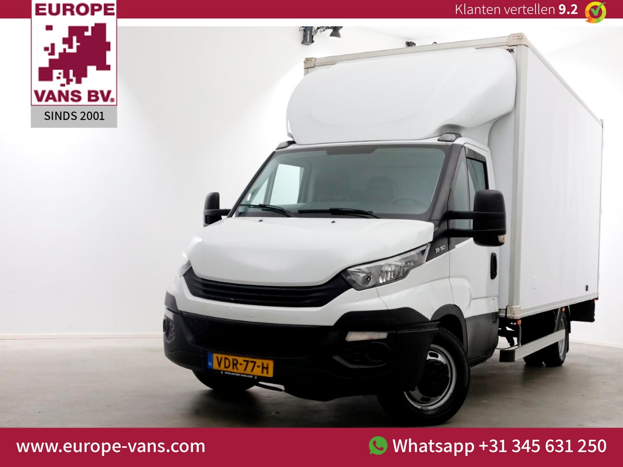 Iveco Daily - 35C15 3.0 150pk E6 Bakwagen met achterdeuren + Trekhaak 3500kg H232 12-2019 - AutoWereld.nl