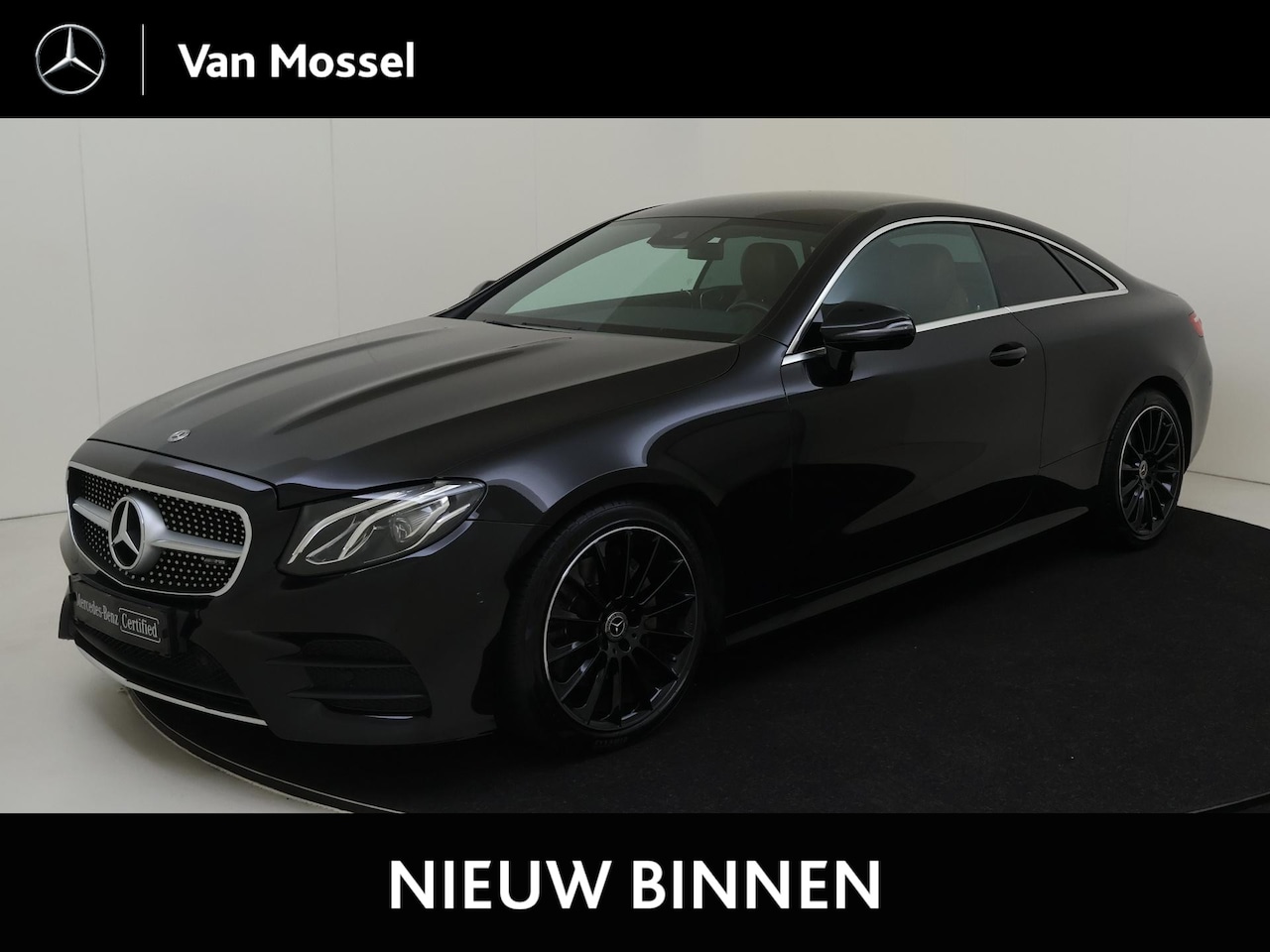 Mercedes-Benz E-klasse Coupé - 200 Business AMG-Line / Stoelverwarming / Achteruitrijcamera / Bruin-Leder / - AutoWereld.nl