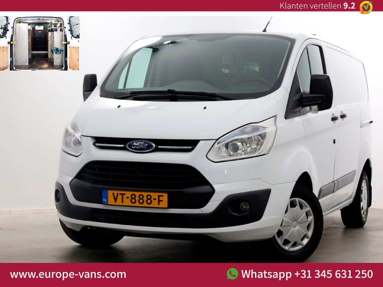 Ford Transit Custom - 2.2 TDCI L1H1 Trend Airco/Navi/Inrichting/2x Schuifdeur 01-2016 - AutoWereld.nl