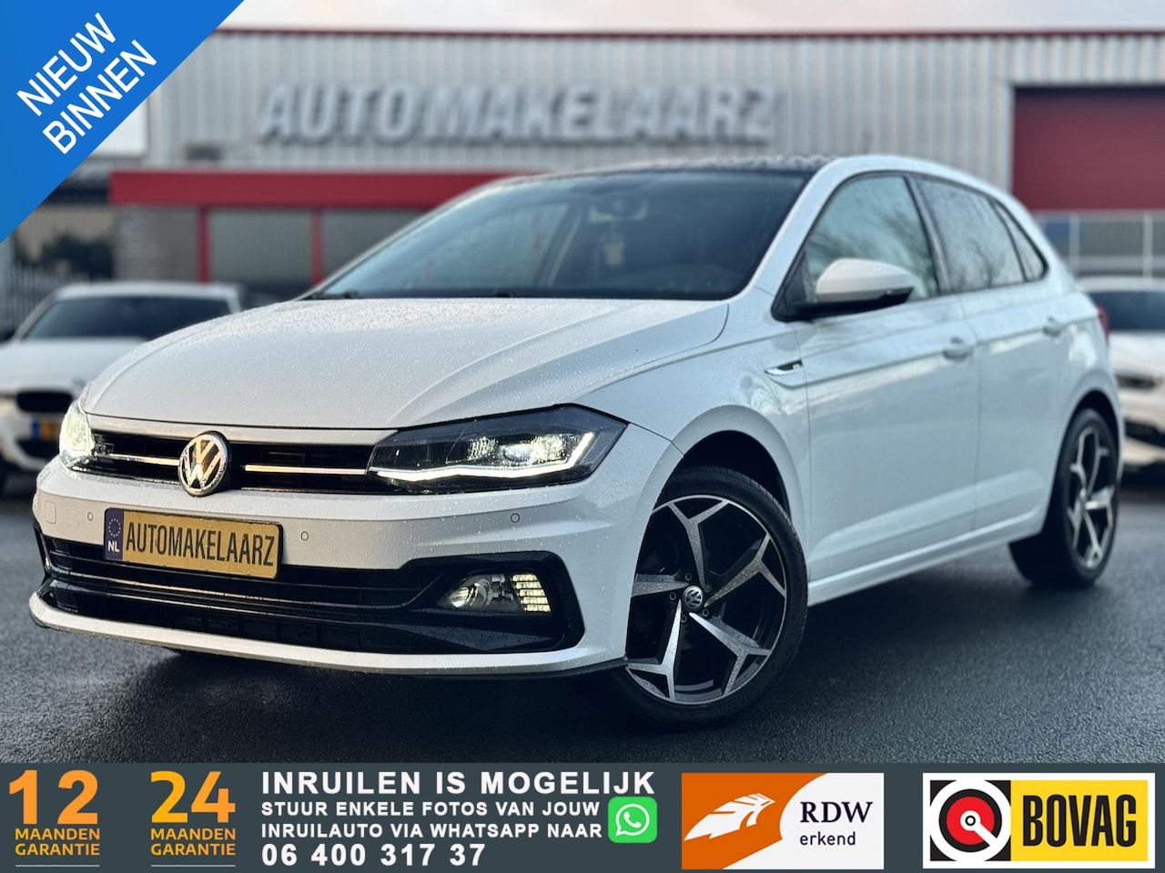 Volkswagen Polo - 1.0 TSI R-line LED PDC CLIMA CARPLAY - AutoWereld.nl