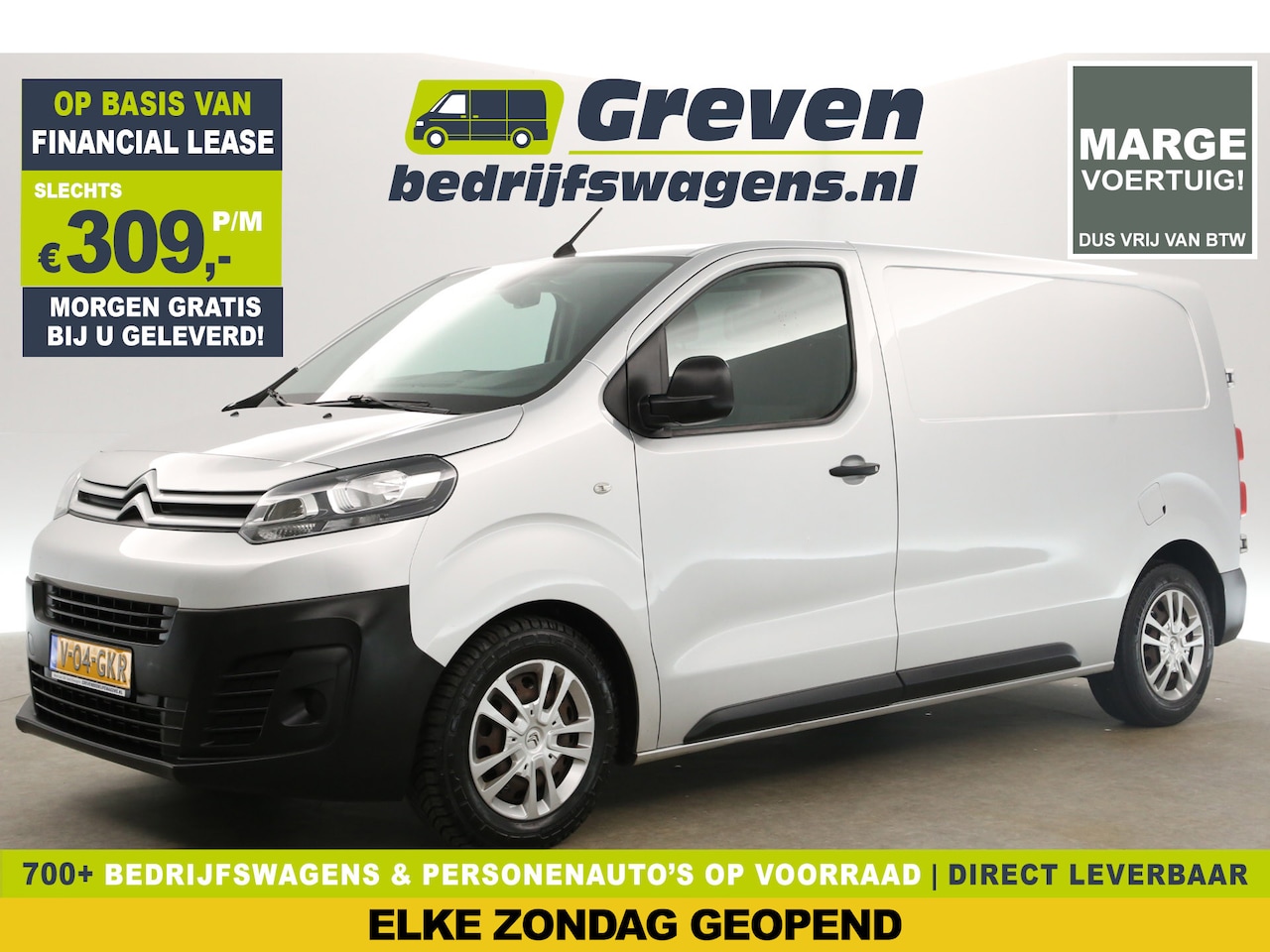 Citroën Jumpy - 1.6 BlueHDI L2H1 | Marge | Airco Carplay Cruise Navigatie Parkeersensoren Elektrpakket - AutoWereld.nl