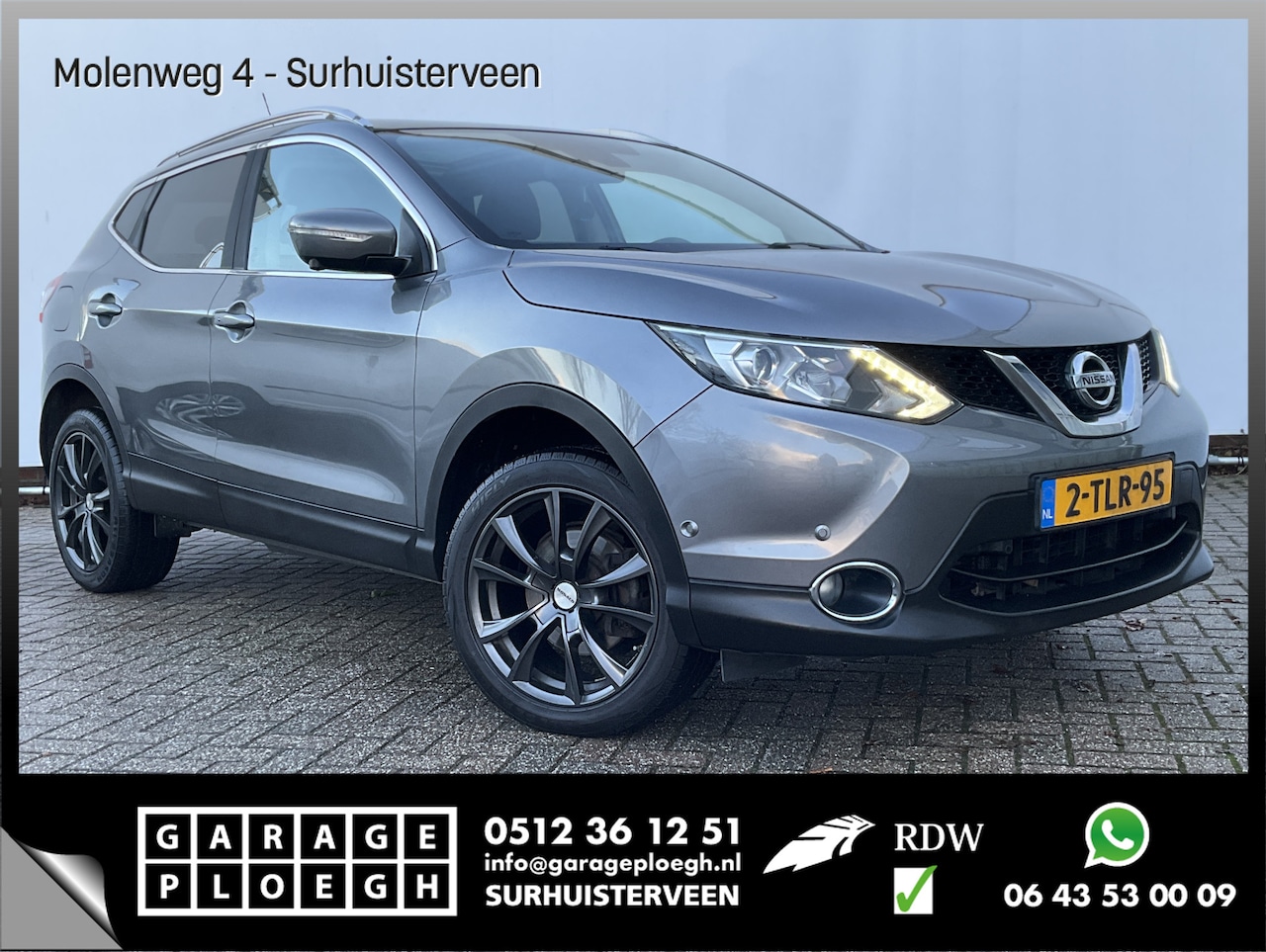 Nissan Qashqai - 1.6 dCi Tekna Pano Leer 360'Camera Navi Trekhaak - AutoWereld.nl