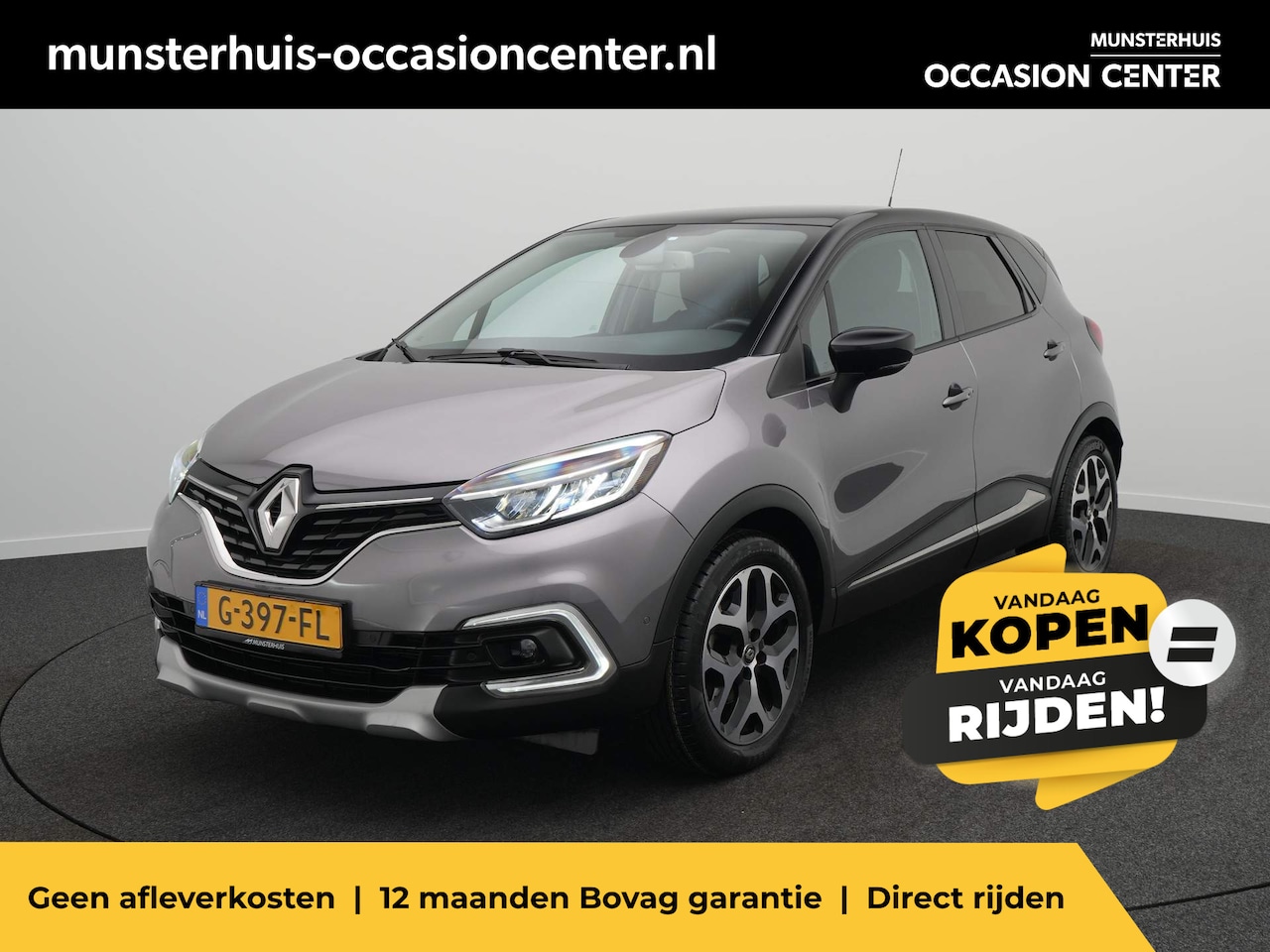 Renault Captur - 1.3 TCe Intens - 4 Cilinder - Automaat - Afneembare trekhaak - Stoelverwarming - AutoWereld.nl