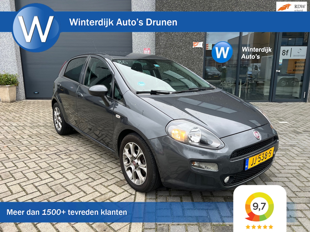 Fiat Punto Evo - 0.9 TwinAir Lounge 1Eigenaar! Clima! Cruise! Nap! Navi! - AutoWereld.nl