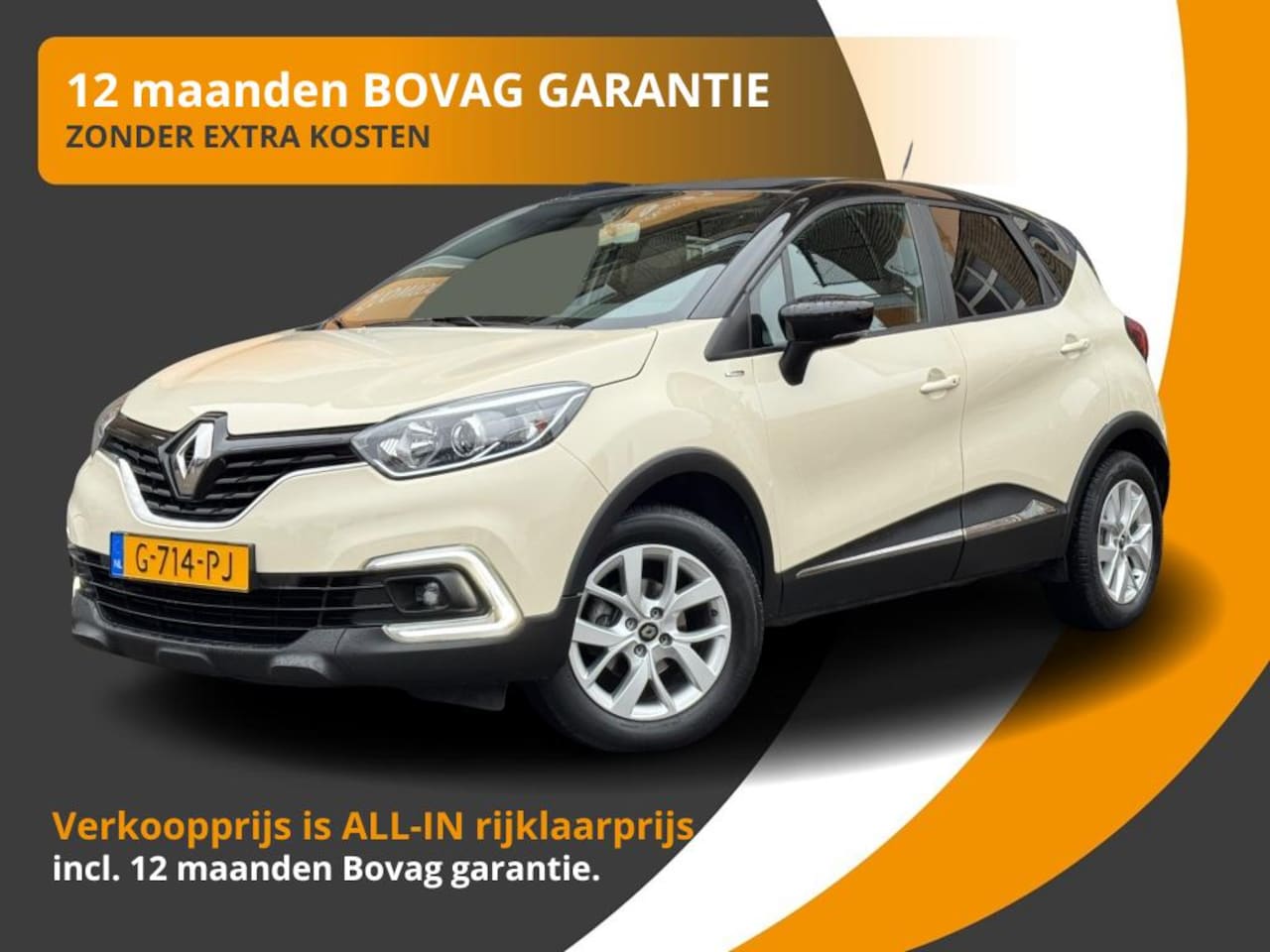 Renault Captur - TCe 90 LIMITED NAVI/CRUISE/PDC/LED/LMV/NL-AUTO/1e EIG./47.000KM! - AutoWereld.nl