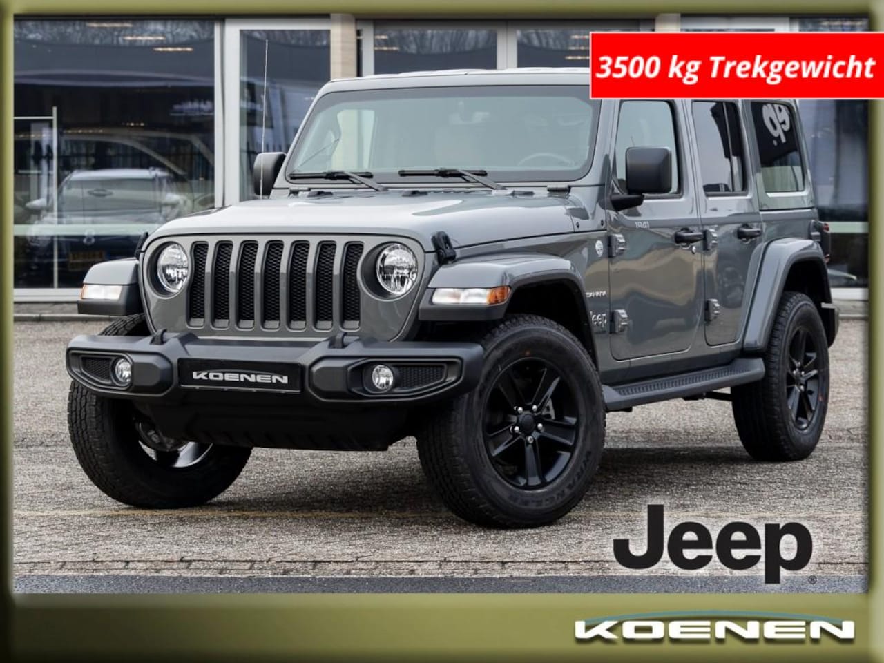 Jeep Wrangler - 3.6i V6 Aut Sahara/1941 Edition/Grijs kenteken/3.500 kg trekgew - AutoWereld.nl