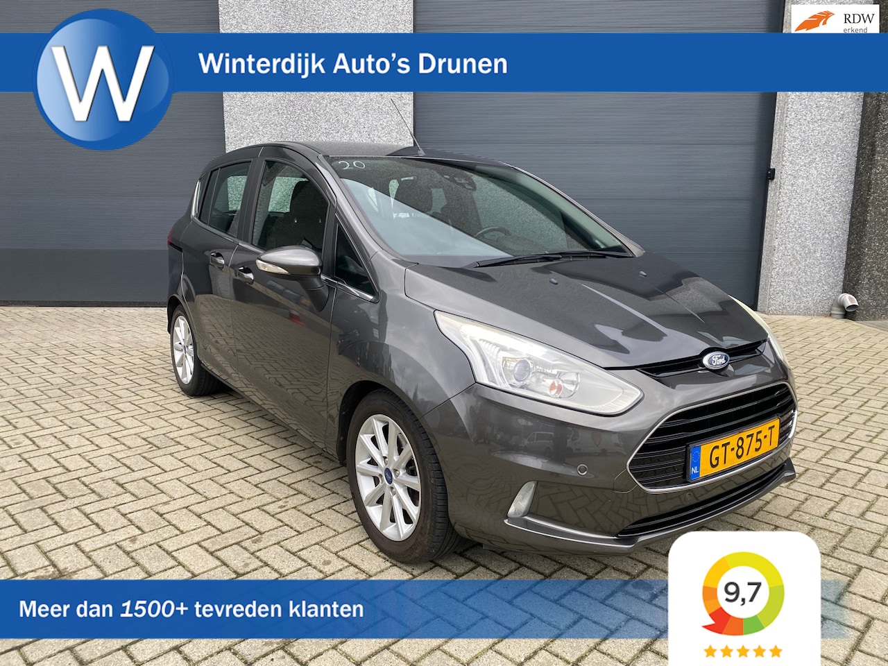 Ford B-Max - 1.0 EcoBoost Titanium Clima/Cruise/Navi/Trekhaak/NAP/Camera - AutoWereld.nl