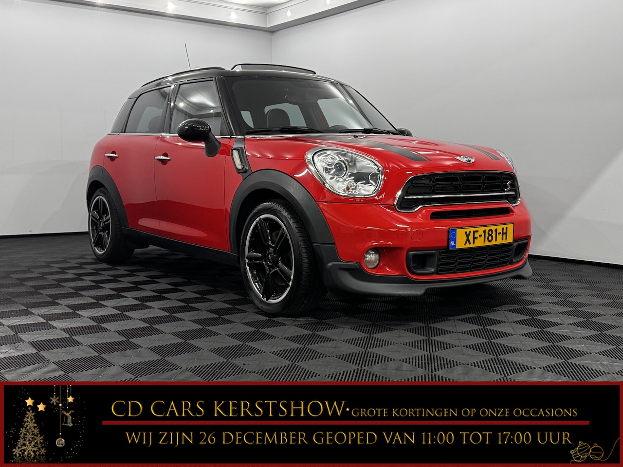 MINI Countryman - Mini 1.6 Cooper S ALL4 Chili Pano, Leder, Navi, Parkee sensoren, Keyless start, Cruise con - AutoWereld.nl