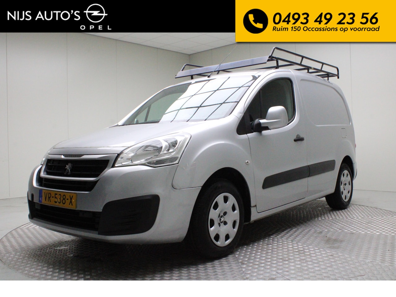 Peugeot Partner - 120 1.6 BlueHDi 75 L1 Première | airco | cruise control | imperial | radio cd | elektr. sp - AutoWereld.nl