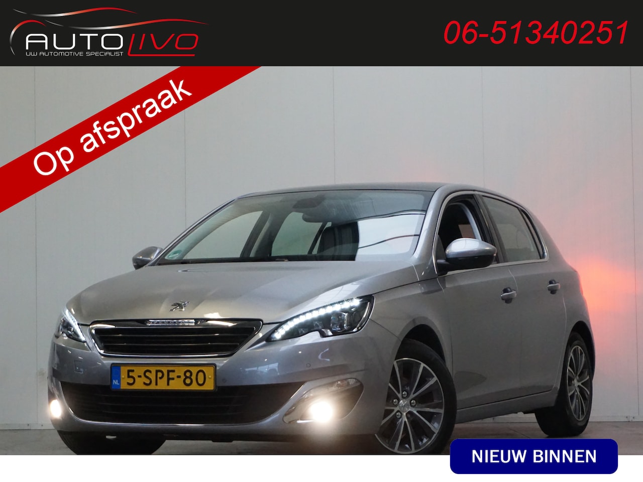 Peugeot 308 - 1.6 THP Première 125 PK! PANO LED NAVI CLIMA PDC CRUISE etc. - AutoWereld.nl