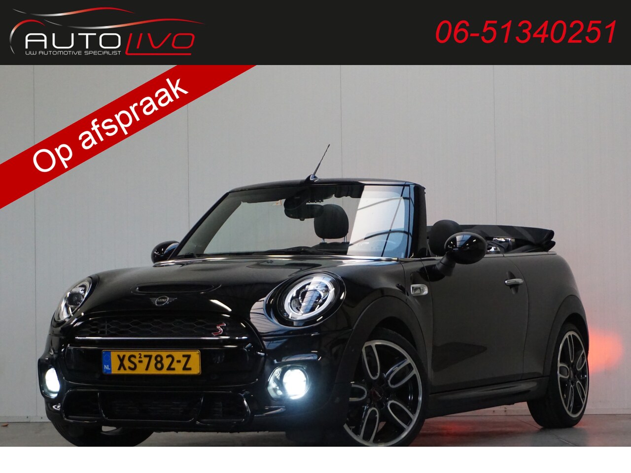 MINI Cabrio - Mini 2.0 Cooper S Knightsbridge Edition AUTOMAAT! NL AUTO! JCW! FULL OPTIONS!! - AutoWereld.nl