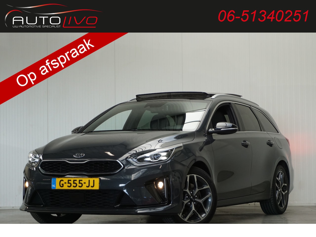 Kia Cee'd Sportswagon - Ceed 1.0 T-GDi GT-PlusLine FULL OPTIONS!! PANO ALCANTARA STOEL + STUUR VERWARMING etc. - AutoWereld.nl