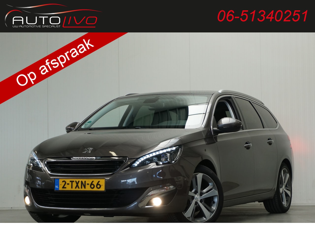 Peugeot 308 SW - 1.2 e-THP Première 130 PK! 1e EIG. PANO H. LEER LED START CLIMA PDC CRUISE etc. - AutoWereld.nl