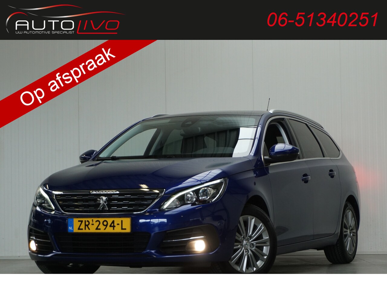 Peugeot 308 SW - 1.2 PureTech Blue Lease Premium 130 PK! PANO NAVI CAMERA CLIMA CRUISE PDC etc. - AutoWereld.nl