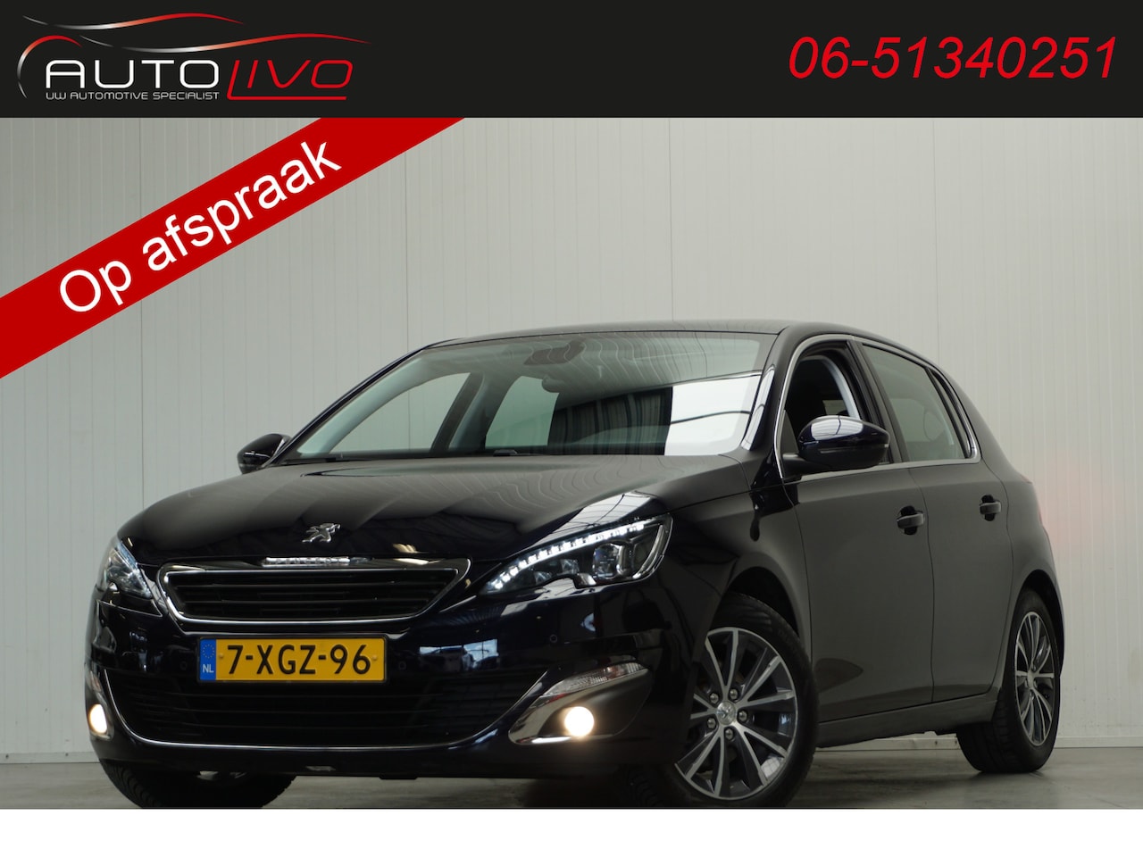 Peugeot 308 - 1.2 PureTech Blue Lease Premium 130 PK! PANO LED NAVI CLIMA PDC CRUISE TREKHAAK etc. - AutoWereld.nl