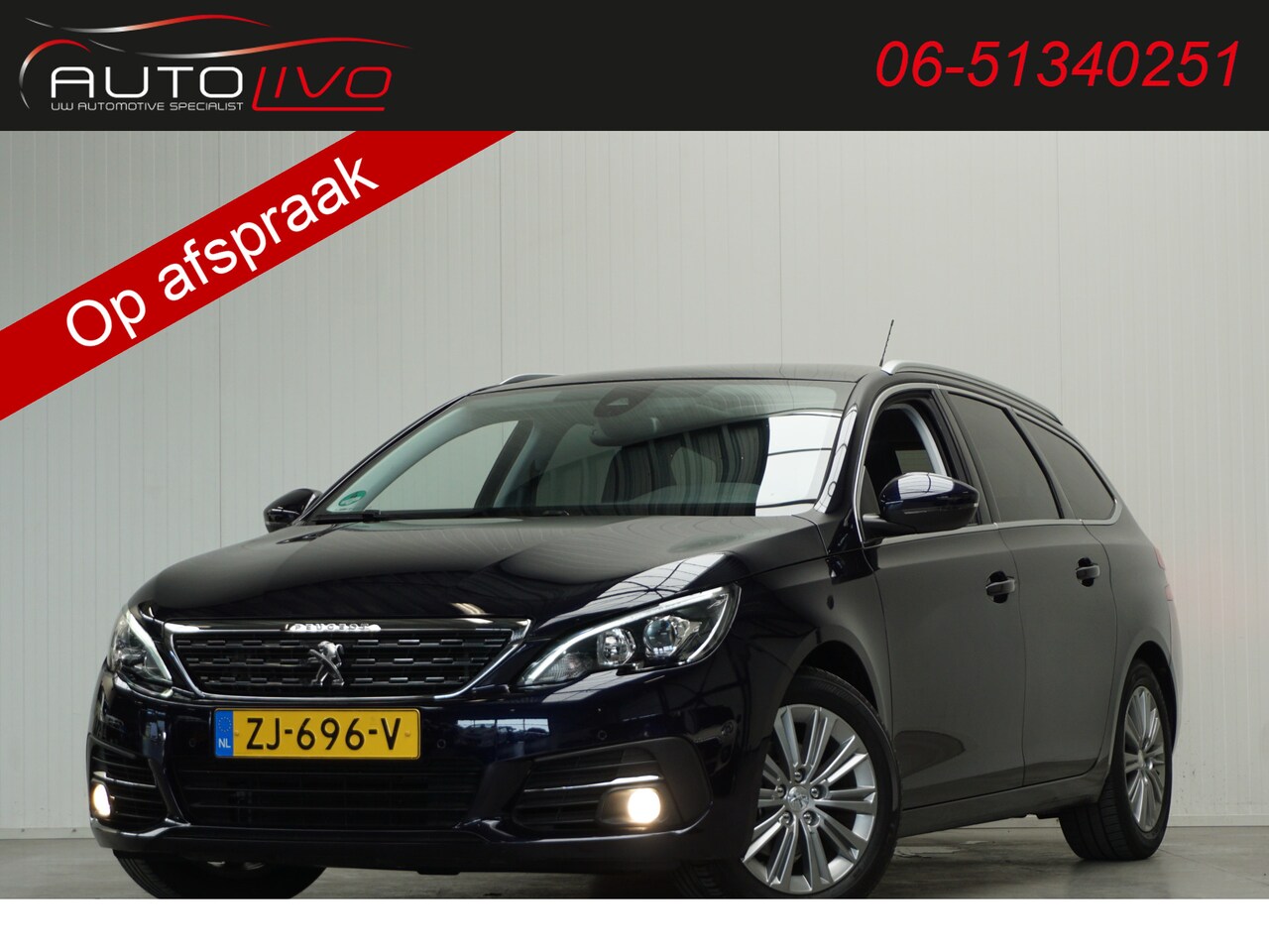 Peugeot 308 SW - 1.2 PureTech Blue Lease Premium 130 PK! NAVI PANO CLIMA CAMERA PDC TREKHAAK etc. - AutoWereld.nl