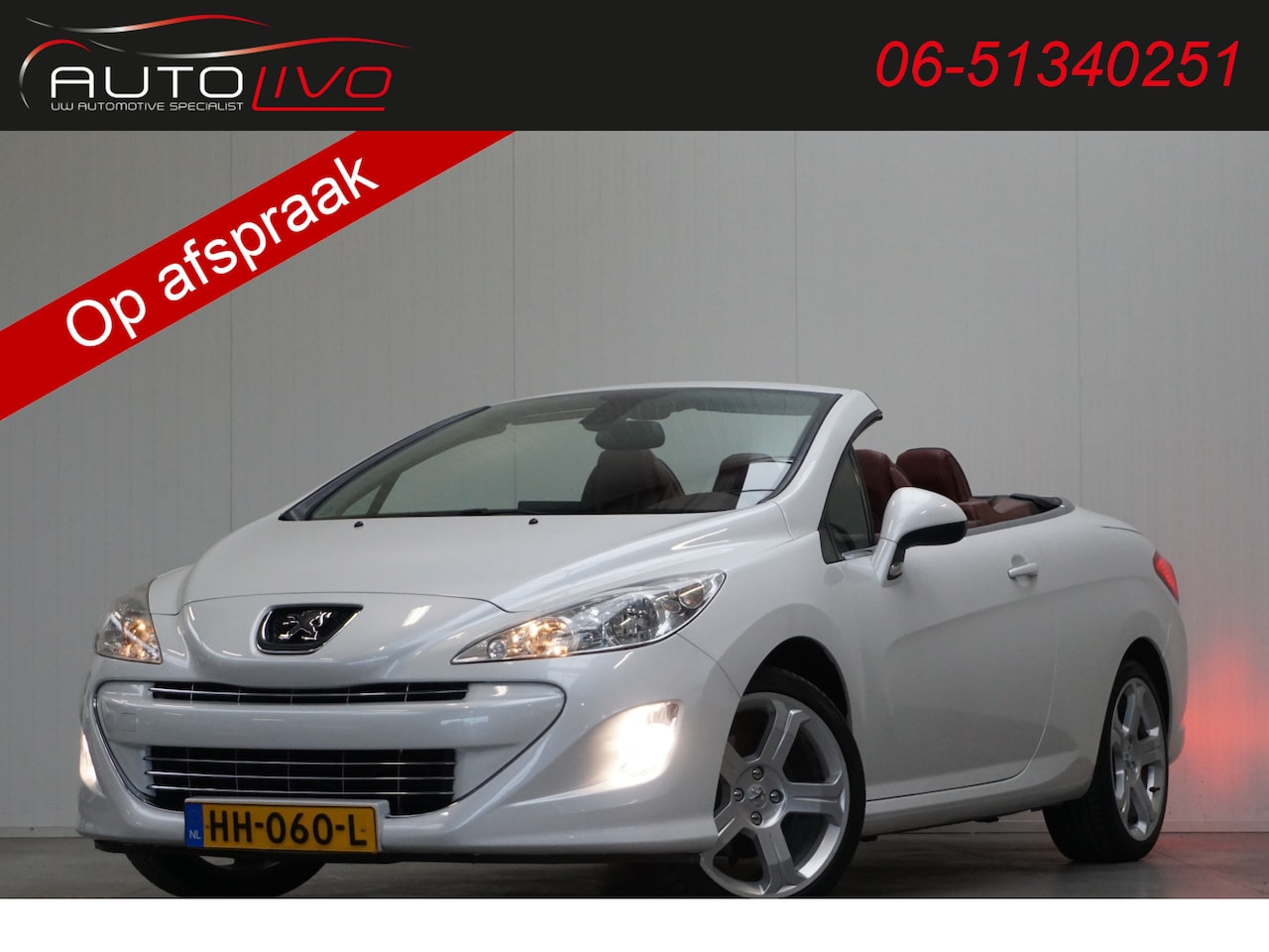 Peugeot 308 CC - 1.6 THP Feline AUTOMAAT! LEER NAVI CLIMA PDC CRUISE etc. - AutoWereld.nl